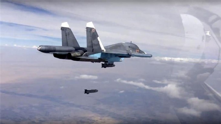 Russia air force strike dozens of IS targets - ảnh 1